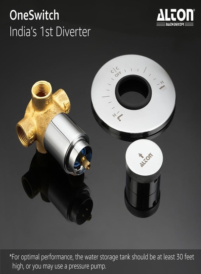 ALTON GRC3860, Brass, OneSwitch - India’s 1st Single-Knob Bathroom Diverter | Latest Innovation | Half the Cost of Traditional Diverters | Bathroom Shower System | 7-Years Warranty - Image 5